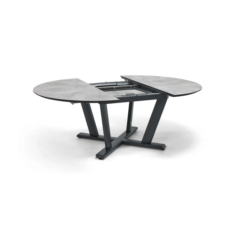 57 Inch Round - 80 Inch Oval Extension Dining Table - The Great Escape