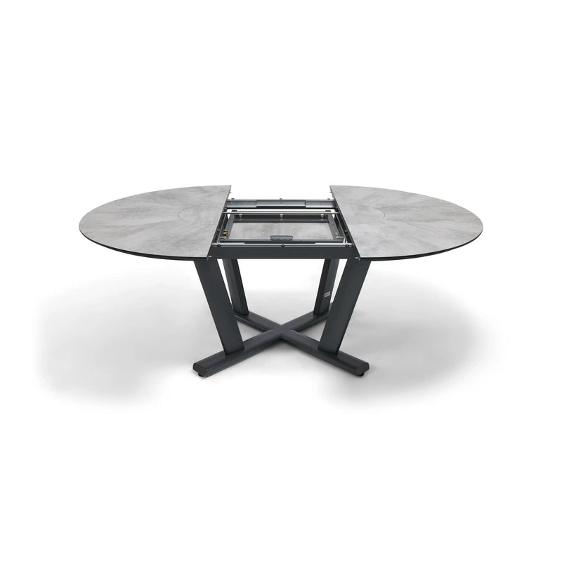 57 Inch Round - 80 Inch Oval Extension Dining Table - The Great Escape