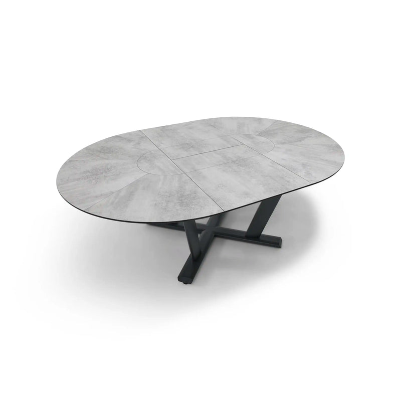 57 Inch Round - 80 Inch Oval Extension Dining Table - The Great Escape