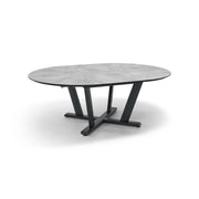57 Inch Round - 80 Inch Oval Extension Dining Table - The Great Escape