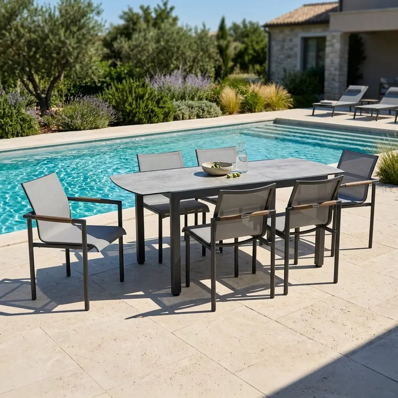 Mesa 7 Piece Extension Rect. Dining Group - The Great Escape