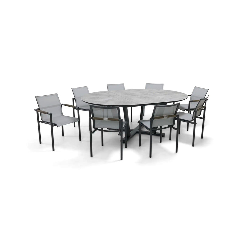 Mesa 9 Piece Extension Oval Dining Group - The Great Escape
