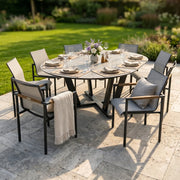 Mesa 9 Piece Extension Oval Dining Group - The Great Escape