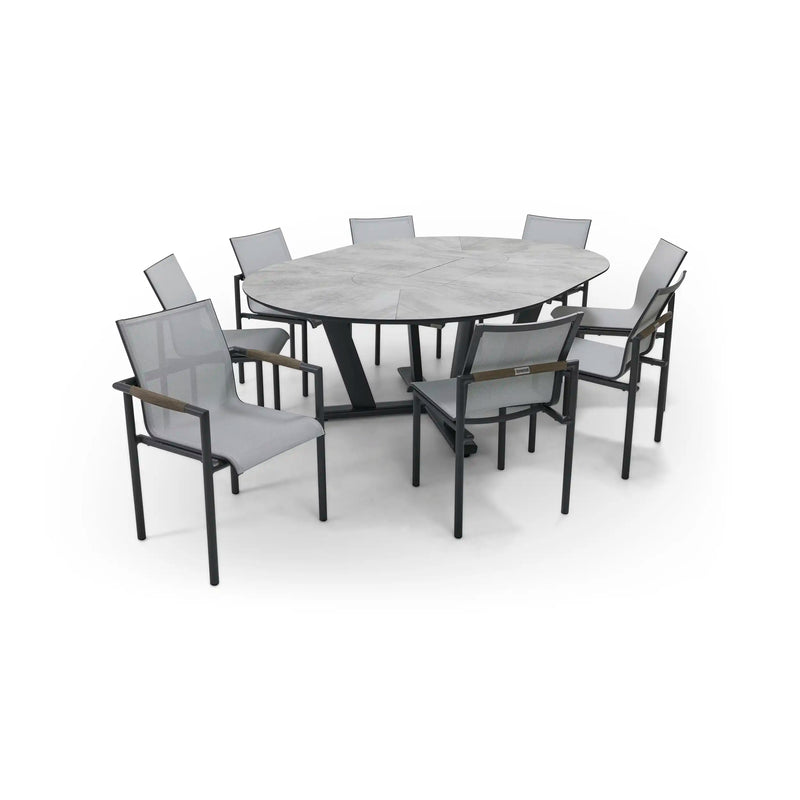 Mesa 9 Piece Extension Oval Dining Group - The Great Escape