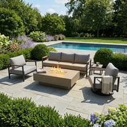 Mesa 5 Piece Sofa Firepit Chat Group - The Great Escape