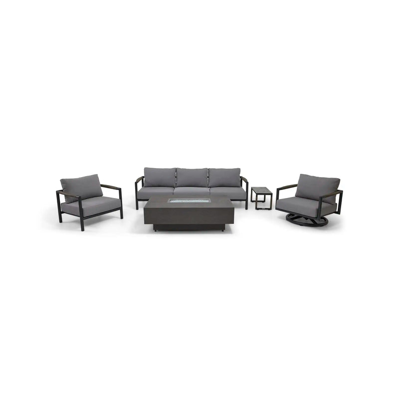Mesa 5 Piece Sofa Firepit Chat Group - The Great Escape