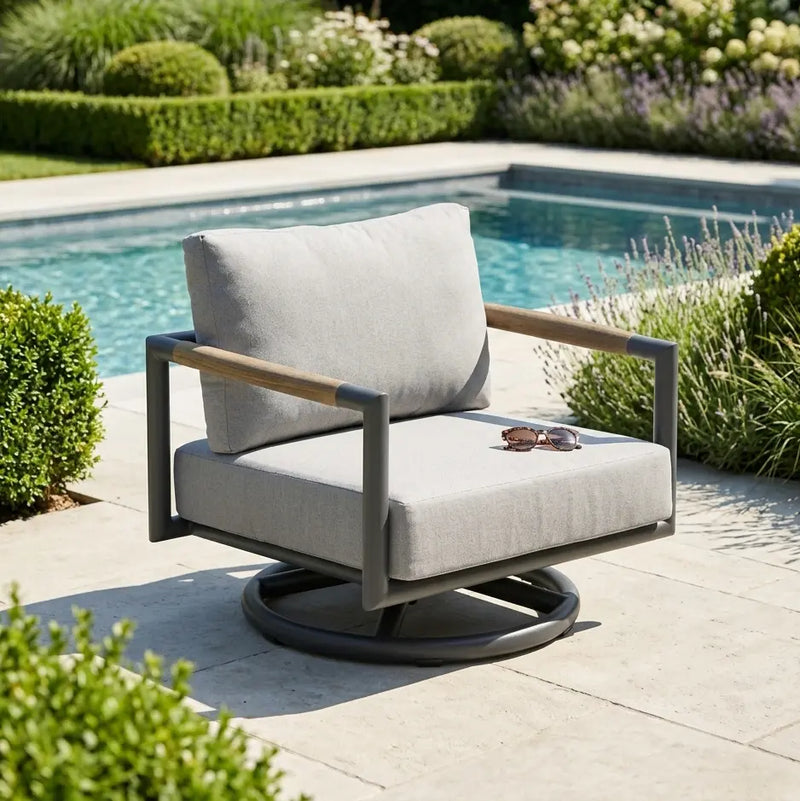 Mesa XL Cushioned Swivel Chair - The Great Escape
