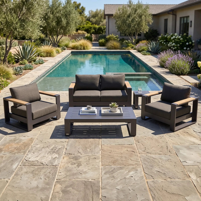 Ryder 5 Piece Loveseat Chat Group - The Great Escape