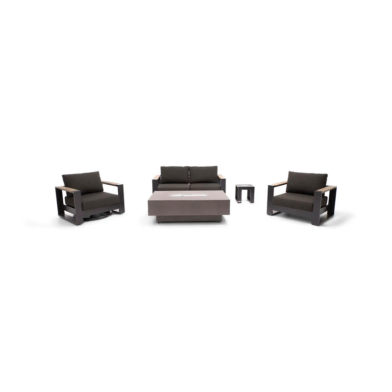Ryder 5 Piece Loveseat Firepit/Chat Group - The Great Escape