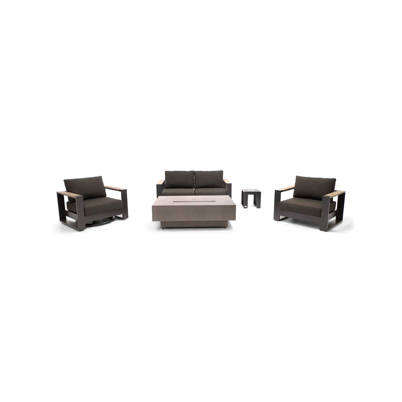 Ryder 5 Piece Loveseat Firepit/Chat Group - The Great Escape