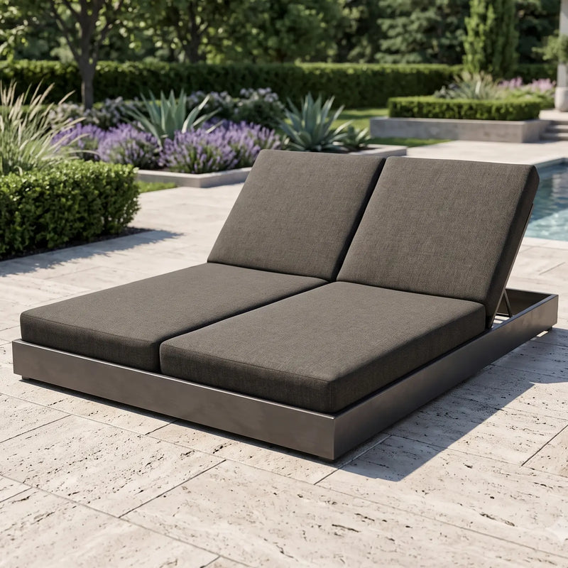 Ryder Deluxe XL Cushioned Double Chaise Lounge - The Great Escape