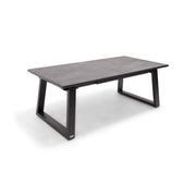 41x81-119 Inch Extension HPL Slate Grey Dining Table - The Great Escape