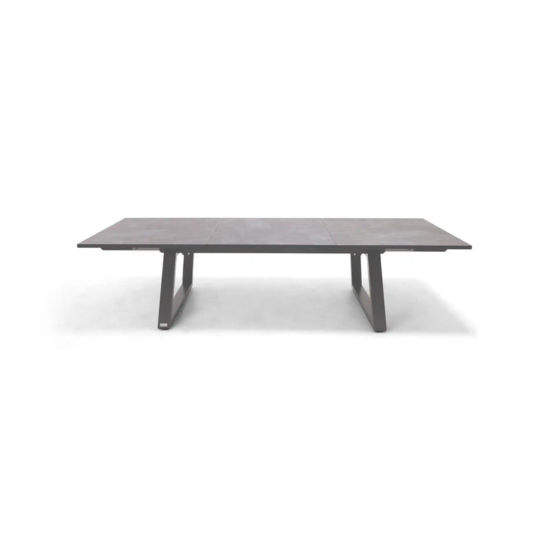 41x81-119 Inch Extension HPL Slate Grey Dining Table - The Great Escape