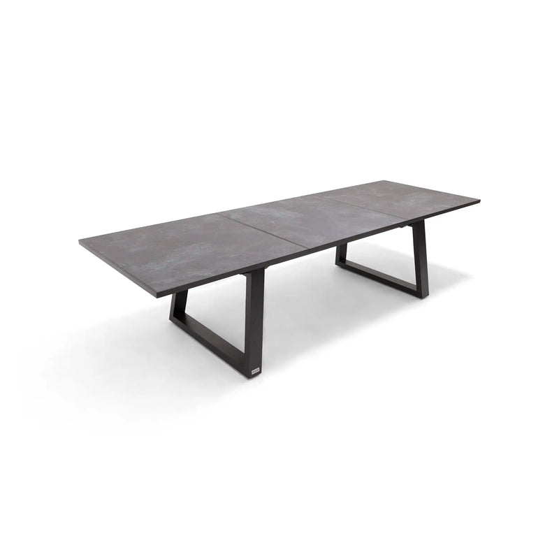 41x81-119 Inch Extension HPL Slate Grey Dining Table - The Great Escape