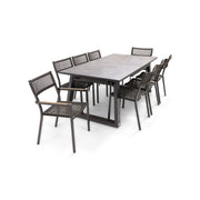 Ryder Rope/Sling 9 Piece Dining Group W/ Rect. Extension Table - The Great Escape