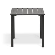 Capri 22" Square Black End Table - The Great Escape