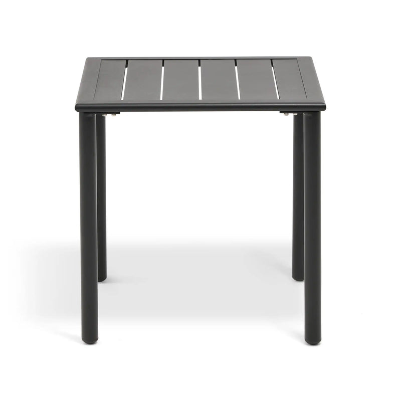 Capri 22" Square Black End Table - The Great Escape