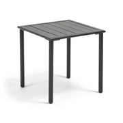 Capri 22" Square Black End Table - The Great Escape