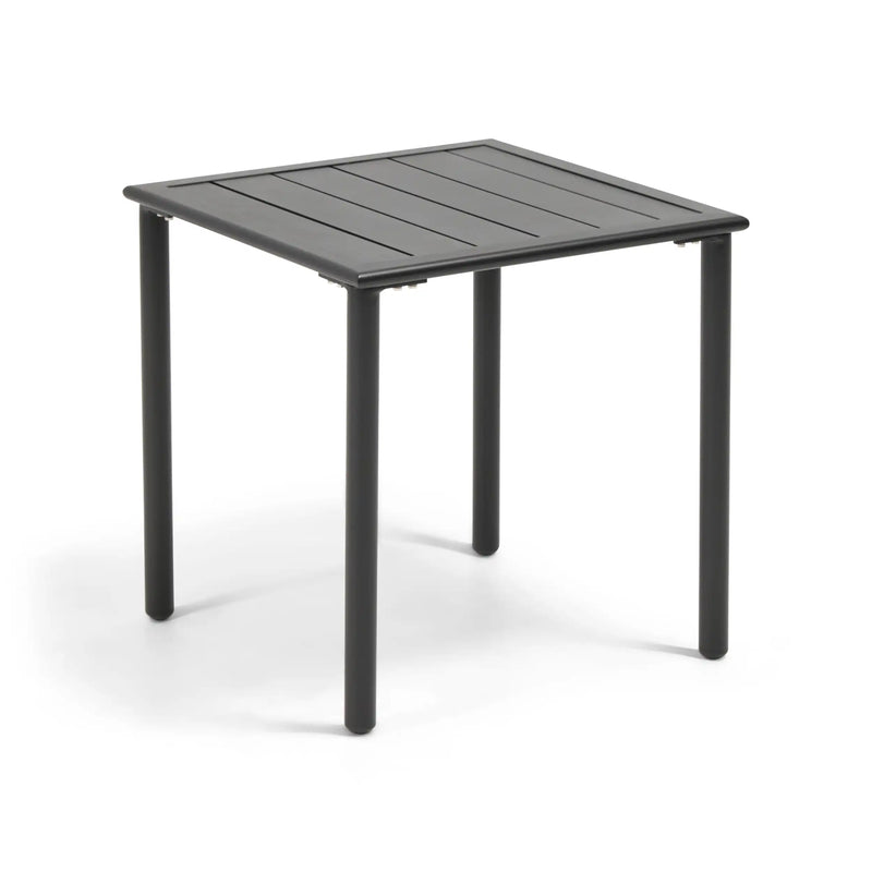 Capri 22" Square Black End Table - The Great Escape