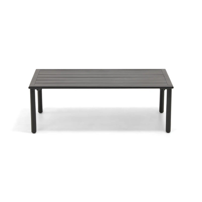 Capri 22"x42" Rectangle Black Coffee Table - The Great Escape