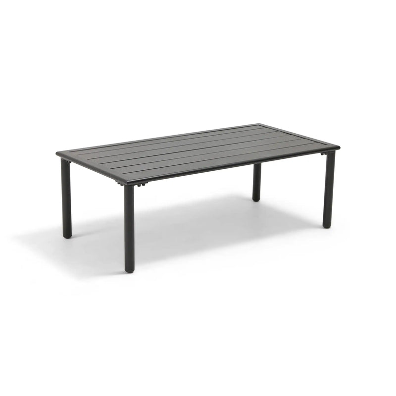 Capri 22"x42" Rectangle Black Coffee Table - The Great Escape