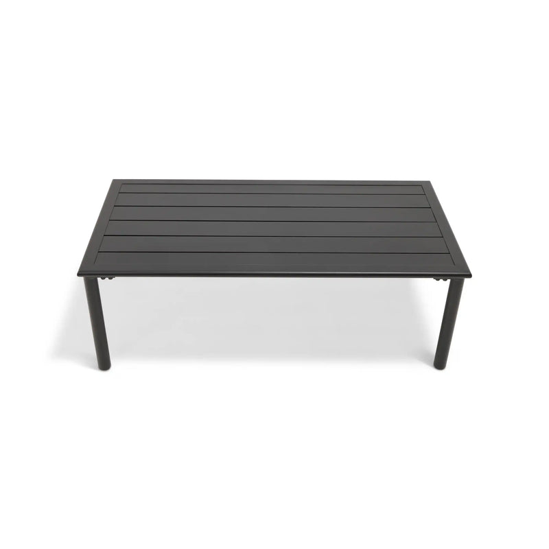 Capri 22"x42" Rectangle Black Coffee Table - The Great Escape