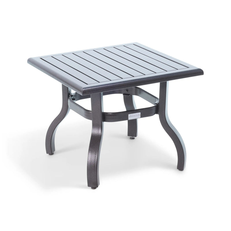 23 Inch Square Scoria Farnham Slat End Table - The Great Escape