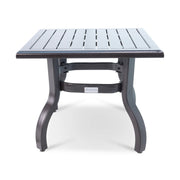 23 Inch Square Scoria Farnham Slat End Table - The Great Escape