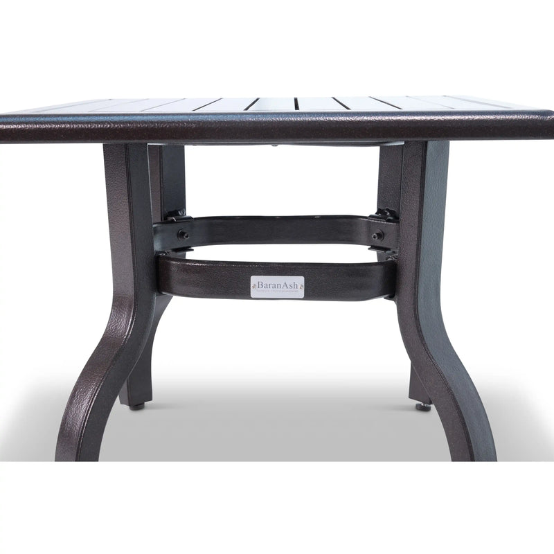 23 Inch Square Scoria Farnham Slat End Table - The Great Escape