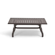 26x48 Inch Rectangle Scoria Farnham Slat Coffee Table - The Great Escape