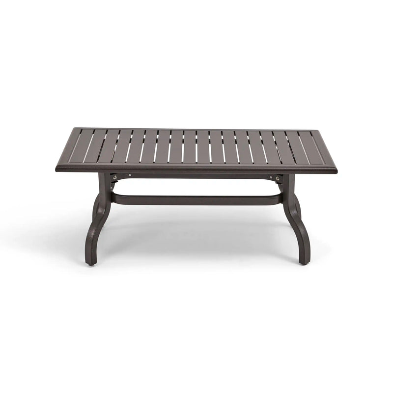26x48 Inch Rectangle Scoria Farnham Slat Coffee Table - The Great Escape