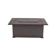 36"x58" Farnham Brown Fire Table W/ Lid - The Great Escape