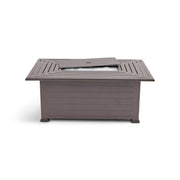 36"x58" Farnham Brown Fire Table W/ Lid - The Great Escape