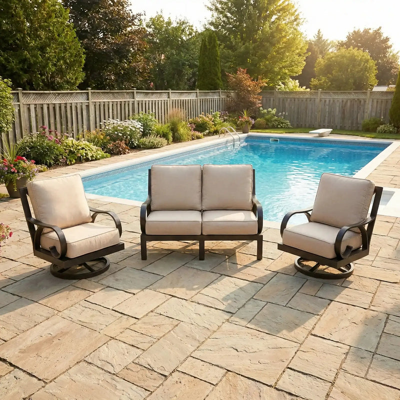 Aberdeen 3 Piece Loveseat Group - The Great Escape