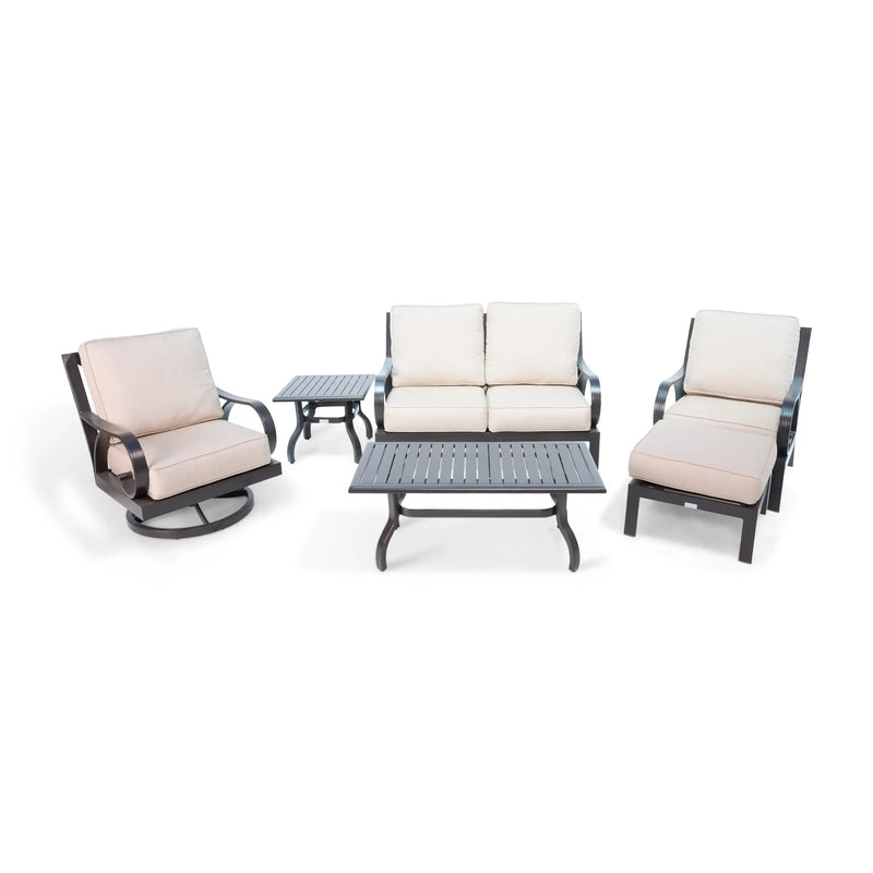 Aberdeen 6 Piece Loveseat Chat Group - The Great Escape