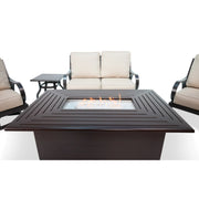 Aberdeen 5 Piece Loveseat Firepit Chat Group - The Great Escape