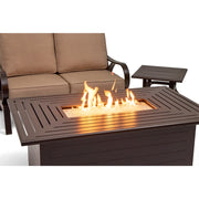 Aberdeen 5 Piece Loveseat Firepit Chat Group - The Great Escape