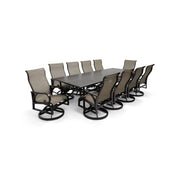 Aberdeen 11 Piece Dining Group W/ 44"x112" Rect. Table - The Great Escape