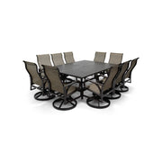 Aberdeen 11 Piece Dining Group W/ 60"x84" Rect. Table - The Great Escape