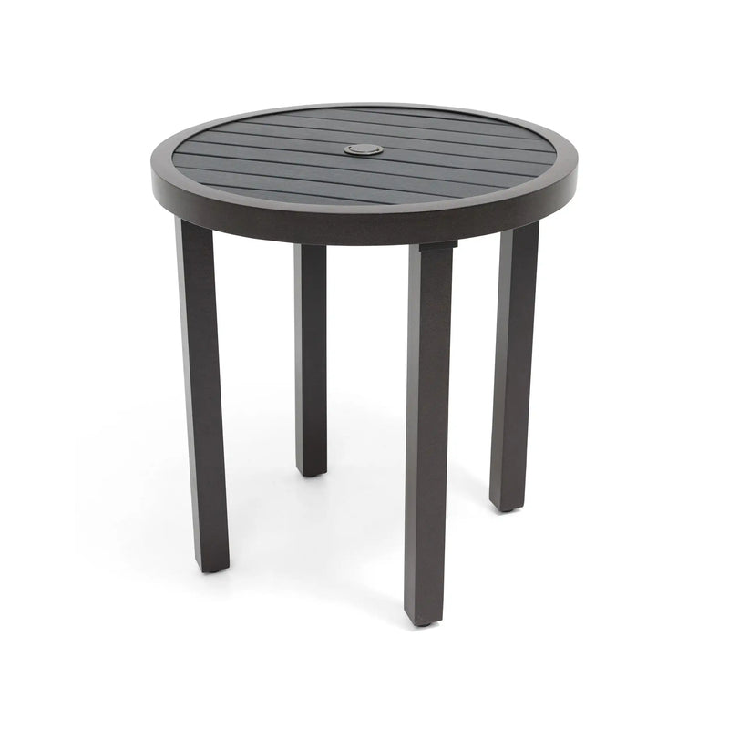 28 Inch Round Poly Plank Bistro Table - The Great Escape
