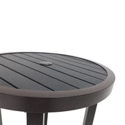 28 Inch Round Poly Plank Bistro Table - The Great Escape