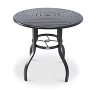 Aberdeen 42 Inch Round Scoria Farnham Slat Bar Height Table - The Great Escape