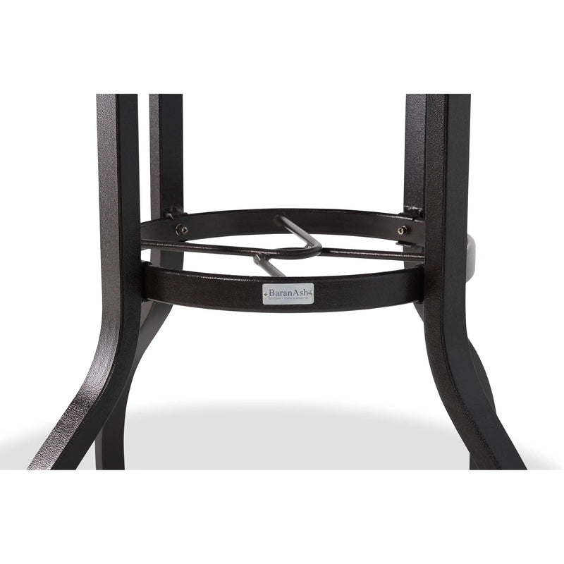 Aberdeen 42 Inch Round Scoria Farnham Slat Bar Height Table - The Great Escape