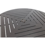 42 Inch Round Scoria Farnham Slat Bar Height Table - The Great Escape