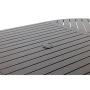 42x76 Inch Oval Scoria Farnham Slat Dining Table - The Great Escape