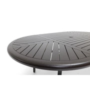 42x76 Inch Oval Scoria Farnham Slat Dining Table - The Great Escape