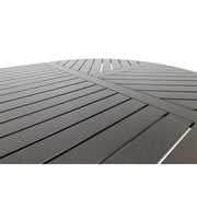 42x76 Inch Oval Scoria Farnham Slat Dining Table - The Great Escape