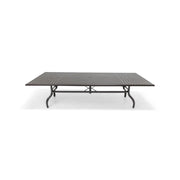 44"x112" Rectangle Scoria Farnham Slat Dining Table - The Great Escape