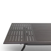44"x112" Rectangle Scoria Farnham Slat Dining Table - The Great Escape