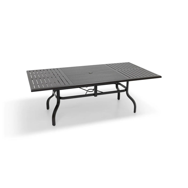 44x84 Inch Rectangle Scoria Farnham Slat Dining Table - The Great Escape